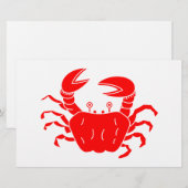 Rivierkrab Briefpapier (Voorkant / Achterkant)