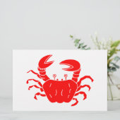 Rivierkrab Briefpapier (Staand voorkant)
