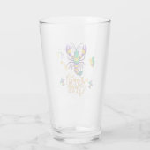 Rivierkreeft Fleur de lis Mardi Gras Glas (Achterkant)