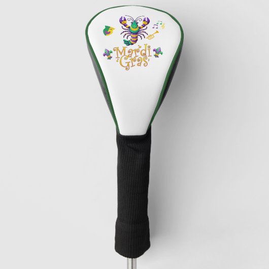 Rivierkreeft Fleur de lis Mardi Gras Golfheadcover (Voorkant)