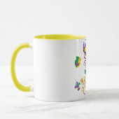 Rivierkreeft Fleur de lis Mardi Gras Mok (Links)