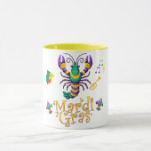 Rivierkreeft Fleur de lis Mardi Gras Mok (Midden)
