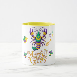 Rivierkreeft Fleur de lis Mardi Gras Mok