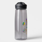 Rivierkreeft Fleur de lis Mardi Gras Waterfles (Voorkant)