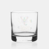 Rivierkreeft Fleur de lis Mardi Gras Whisky Glas (Voorkant)