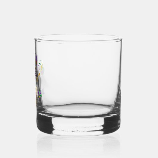 Rivierkreeft Fleur de lis Mardi Gras Whisky Glas (Rechts)