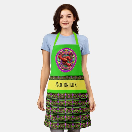 Rivierkreeft Fleur de Lis Schort (Gedragen)