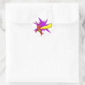 Rivierkreeft (kreeft) superheld ronde sticker (Tas)