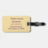 Rivierkreeft Liefde Louisiana Bagage Labels Monogr (Achterkant horizontaal)