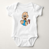 Rivierkreeft liefhebbende Baby Romper (Voorkant)