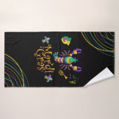 Rivierkreeft/trompet/masker/fleur de lis Mardi Gra Badhanddoek (Badhanddoek)