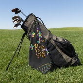 Rivierkreeft/trompet/masker/fleur de lis Mardi Gra Golfhanddoek (Groen)