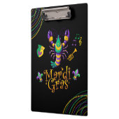 Rivierkreeft/trompet/masker/fleur de lis Mardi Gra Klembord (Links)