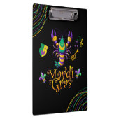 Rivierkreeft/trompet/masker/fleur de lis Mardi Gra Klembord (Rechts)