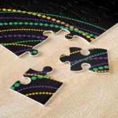 Rivierkreeft/trompet/masker/fleur de lis Mardi Gra Legpuzzel (Zijkant)