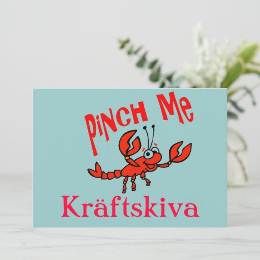 Rivierkreeftenfeest, Kräftskiva, Scandinavië Kaart (Staand voorkant)