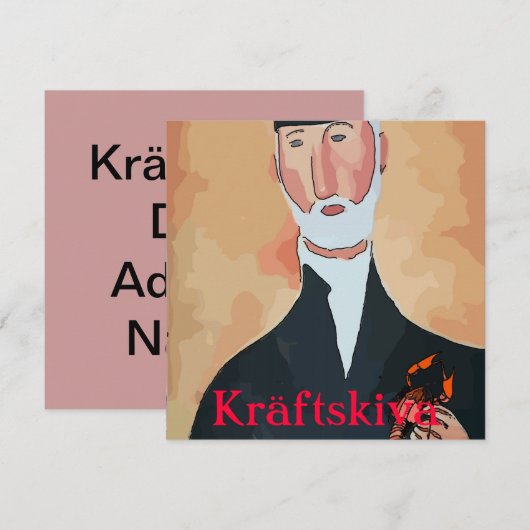 Rivierkreeftenfeest, Kräftskiva, Scandinavië Kaart (Voorkant / Achterkant)