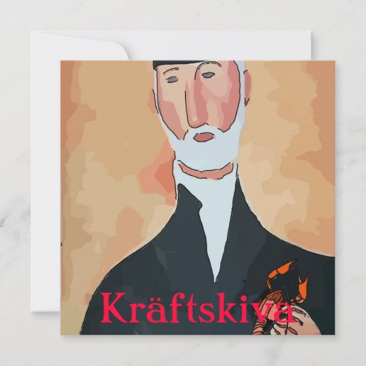 Rivierkreeftenfeest, Kräftskiva, Scandinavië Kaart (Voorkant)