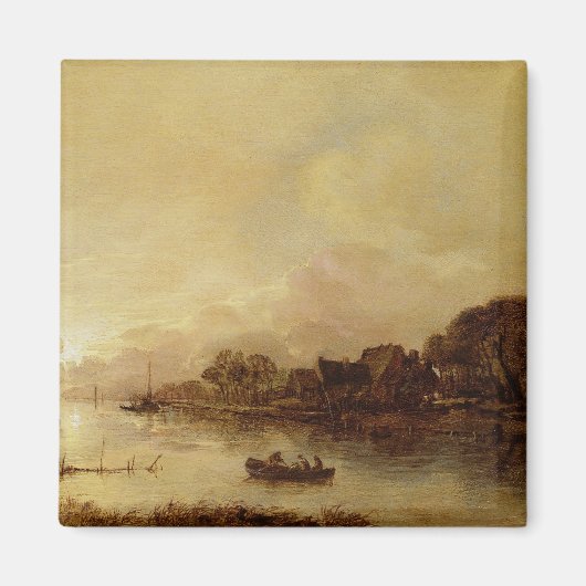 rivierlandschap magneet (Voorkant)