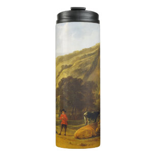 Rivierlandschap met ruiters Aelbert Cuyp Thermosbeker
