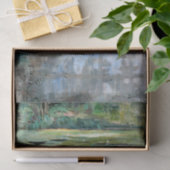 Rivierlandschap met waterlelies van Julia Beck Tissuepapier (Geschenk)