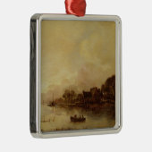 rivierlandschap metalen ornament (Rechts)