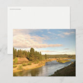 Rivierlandschap Pacific Northwest ansichtkaart Briefkaart (Voorkant / Achterkant)