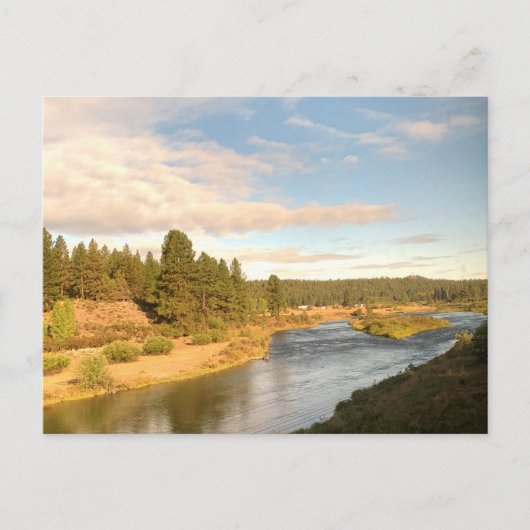 Rivierlandschap Pacific Northwest ansichtkaart Briefkaart (Voorkant)
