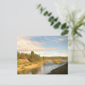 Rivierlandschap Pacific Northwest ansichtkaart Briefkaart (Staand voorkant)