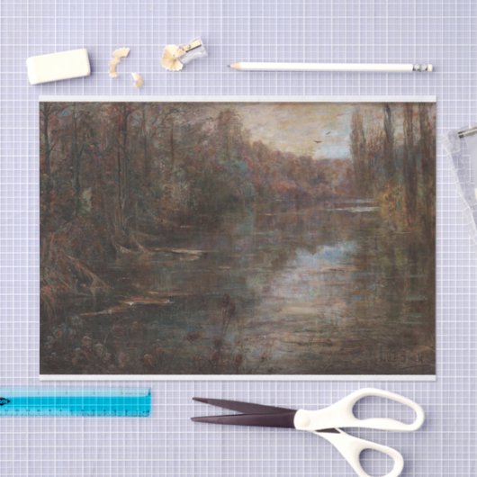 Rivierlandschap van Julia Beck Tissuepapier (Craft)