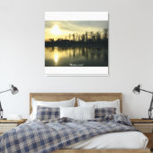 Rivierlandschap Zonnevermeerderde schilderdruk Canvas Afdruk (Insitu (Slaapkamer))