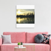 Rivierlandschap Zonnevermeerderde schilderdruk Canvas Afdruk (Insitu (Woonkamer))