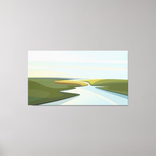 Rivierlandschappen Canvas Afdruk (Voorkant)