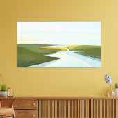 Rivierlandschappen Canvas Afdruk (Insitu (Woonkamer))