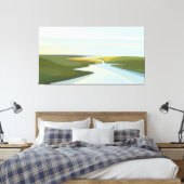 Rivierlandschappen Canvas Afdruk (Insitu (Slaapkamer))