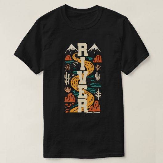 Rivierliefhebber T-shirt (Design voorkant)