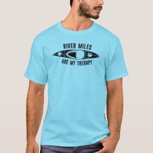 Riviermijlen zijn mijn therapie Kajakken T-shirt