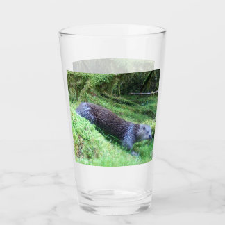 Rivierotter Rustige Waterkant Dier Kunst Natuur Glas