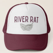 Rivierrat trucker hoed pet (Voorkant)