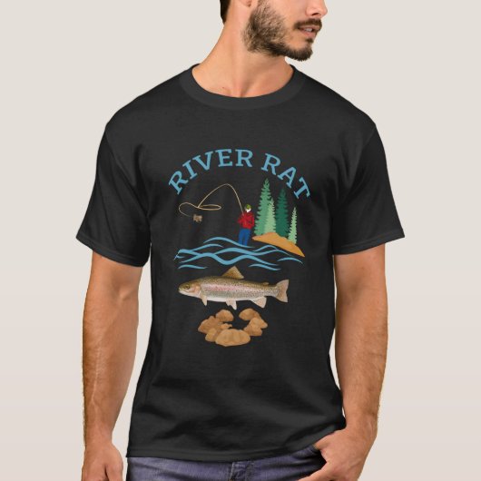 Rivierrat Vissen T-shirt (Voorkant)