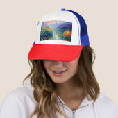 rivierscène met heteluchtballonnen trucker pet (In situ)