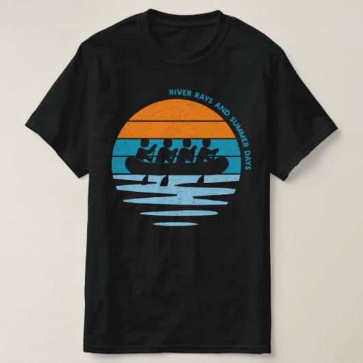 Rivierstralen en zomerdagen t-shirt (Design voorkant)