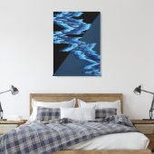 Rivierstroompatroon Canvas Afdruk (Insitu (Slaapkamer))