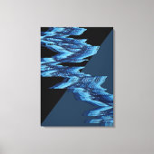 Rivierstroompatroon Canvas Afdruk (Voorkant)
