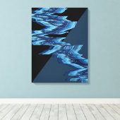 Rivierstroompatroon Canvas Afdruk (Insitu (Houten vloer))