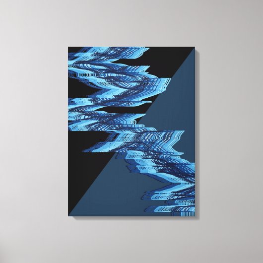 Rivierstroompatroon Canvas Afdruk (Voorkant)