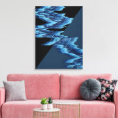 Rivierstroompatroon Canvas Afdruk (Insitu (Woonkamer))