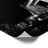 Rivierthamen en Towerbrug bij nacht Poster (Hoek)