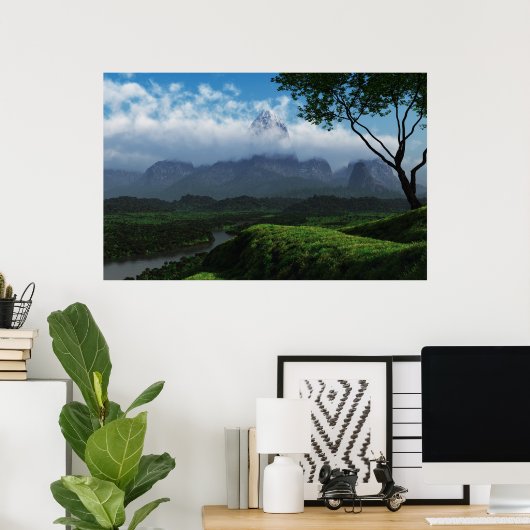 Riviervallei (grenzeloos) poster (Thuiskantoor)