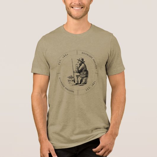 Riviervissers Tri-Blend Shirt (Voorkant)